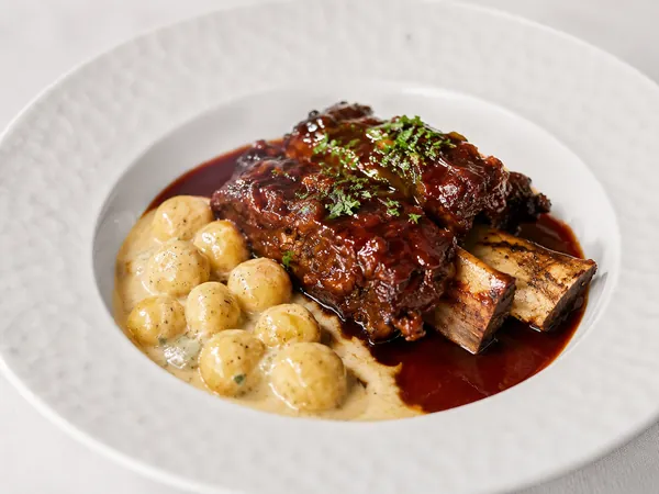 Short Rib special with truffle-stuffed gnocchi